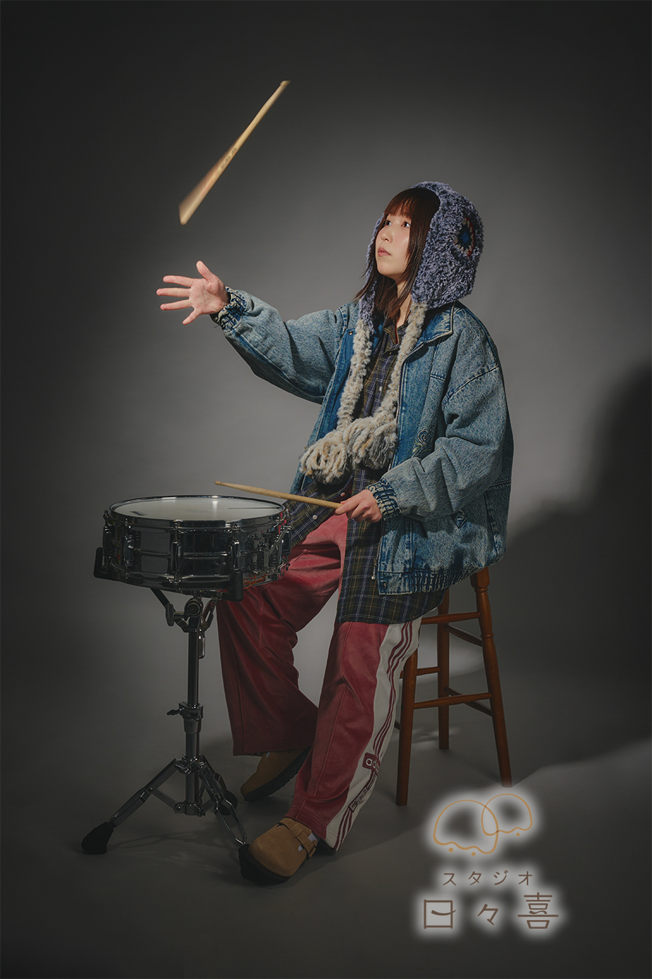 京都で撮影したドラム講師のプロフィール写真